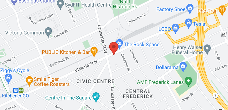 map of 371 VICTORIA ST N